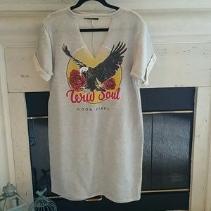 Sweatshirt mini dress